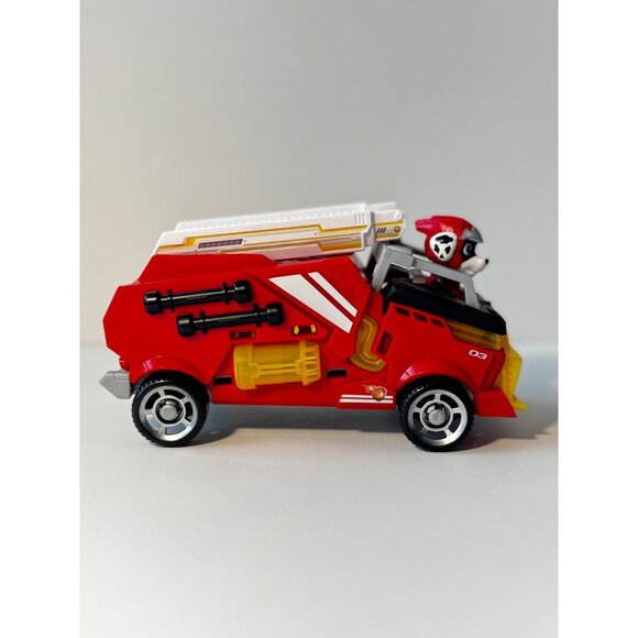 Paw Patrol The Mighty Movie Marshall Firetruck Vehicle Figure - Picture 3 of 8